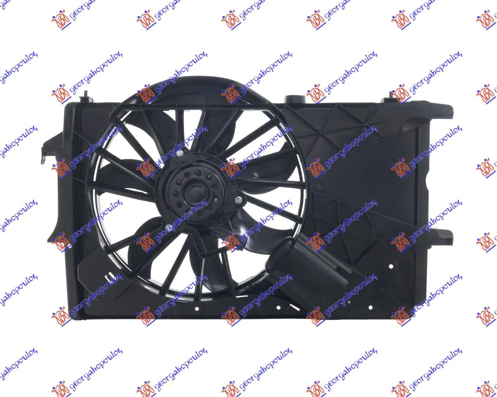 Opel meriva 03-10 VENTILATOR KOMPLET (+A/C) BENZIN