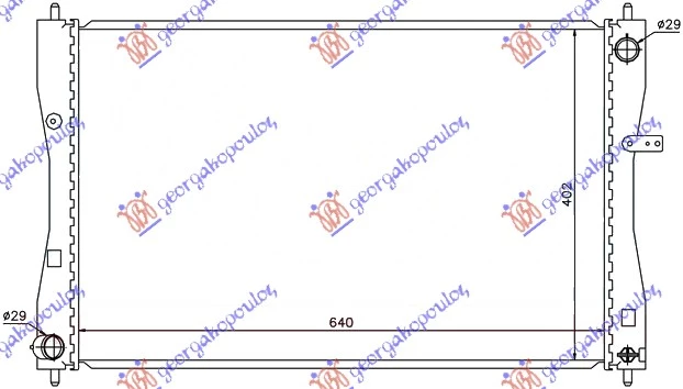 Smart forfour 04-15 HLADNJAK MOTORA 1.5 CDi (64x40)(KOYO)