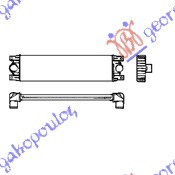 Opel movano 98-09 HLAD INTERCOOLER DIZEL -03 (68x18.1x4)