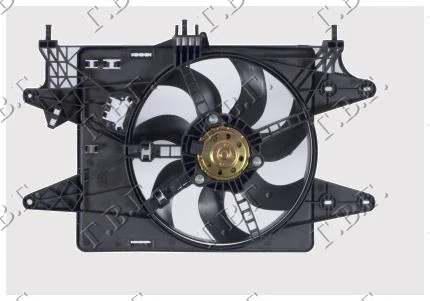 Fiat doblo 05-09 VENTILATOR KOMPLET 1.4 BENZIN+A/C