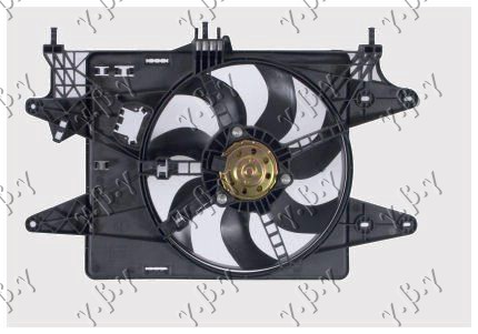 Fiat doblo 05-09 VENTILATOR KOMPLET 1.6 BENZIN +A/C