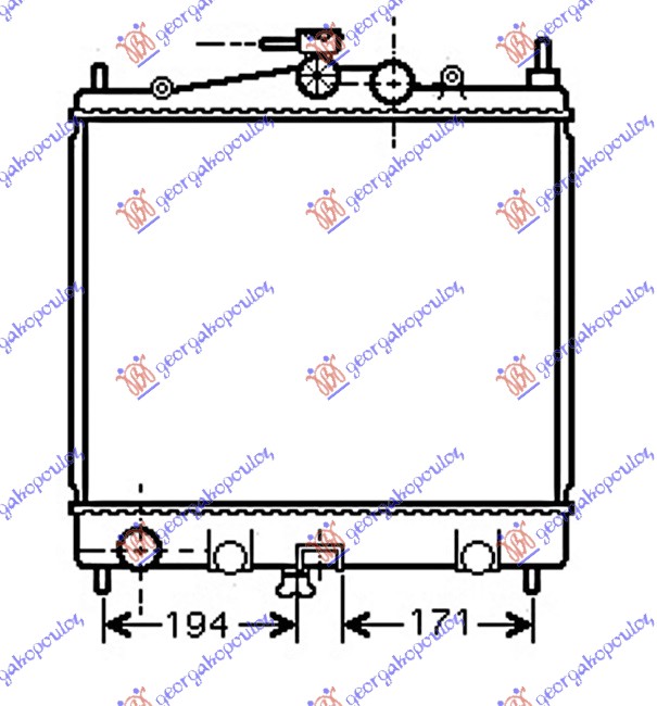 Nissan micra (k12) 02-10 HLADNJAK MOTORA 1.0/1.2/1.4/1.6 BENZIN (ENGLESKA)