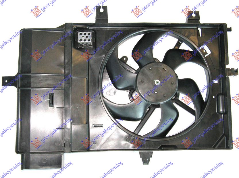 Nissan note 06-13 VENTILATOR KOMPLE+A/C 1.2-1.4 BENZIN 07-