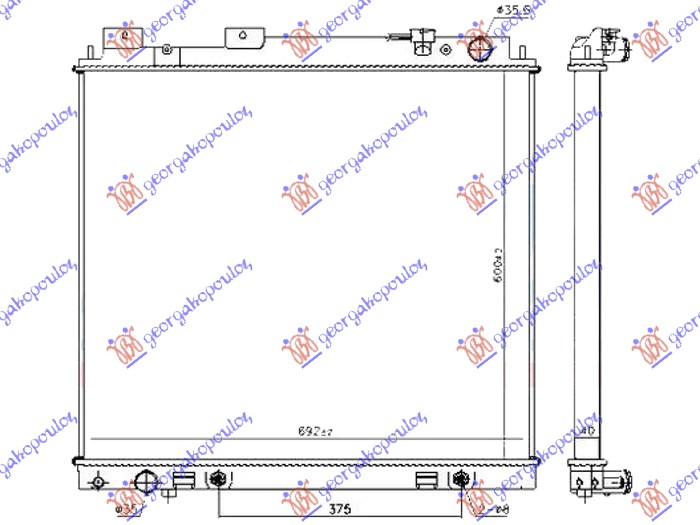 Nissan p/u (d40) navara 2wd-4wd 05-10 HLAD. 3.0 dCi DIZEL(600x690x40) MAN-AUT