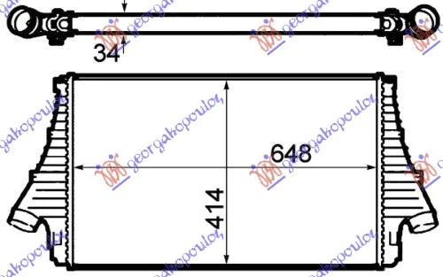 Opel signum 03-06 HLADNJAK INTER.1.9 CDTI (647x415x34)