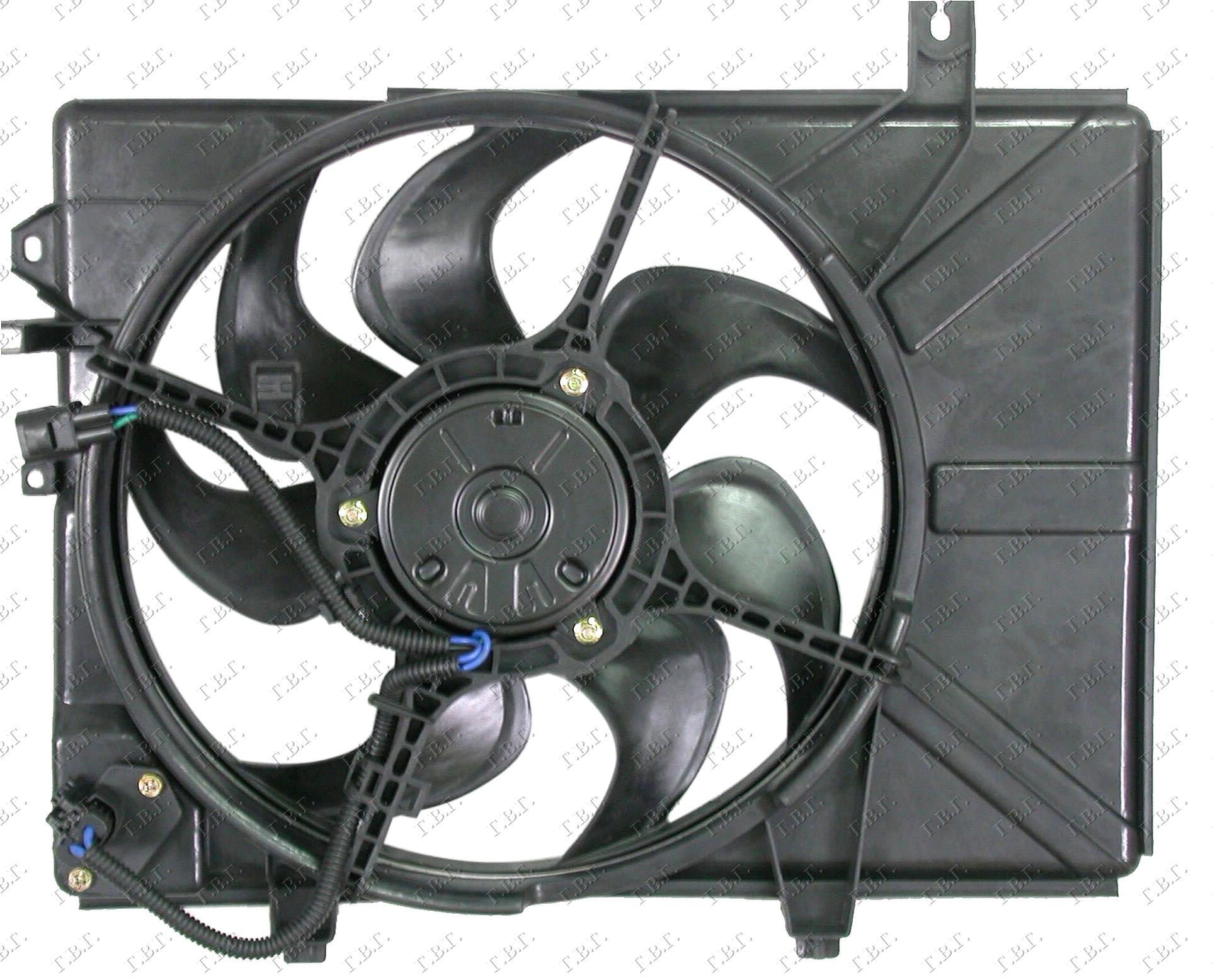 Hyundai getz 2006-2010 (tb) VENTILATOR KOMPLET (BENZIN) (+/-AC) (DONJI NOSACI 215mm)