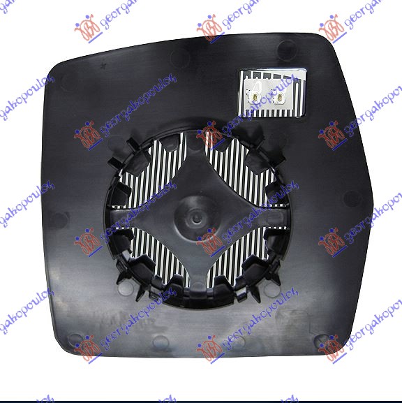 Citroen jumpy 2004-2007 (u6u/bs/bt/by/bz/bu/bv/bw) STAKLO RETROVIZORA SA GREJACEM (KONVEKSNO)