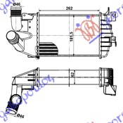 Opel zafira 05-12 HLAD INTERC. 1.3-1.7-1.9CDTi(26x18x62)