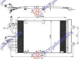 Opel zafira 05-12 HLADNJAK KLIME 1.3-1.7-1.9 CDTi 2.0 OPC