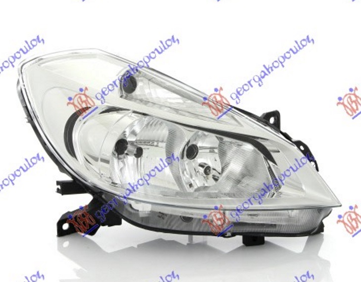 Renault clio iii 2006-2009 (br0 1/cr0 1) FAR BEZ MAGLENKE HROM (H7/H7) (DEPO)