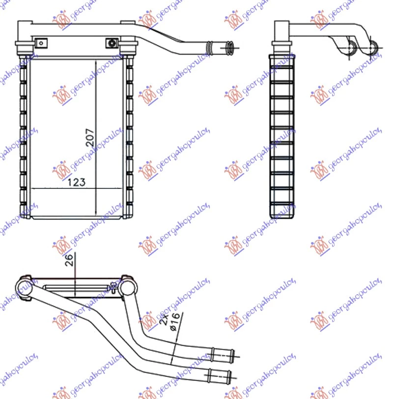 Suzuki swift h/b 06-11 GREJAC KABINE (BR) (123x207x26)