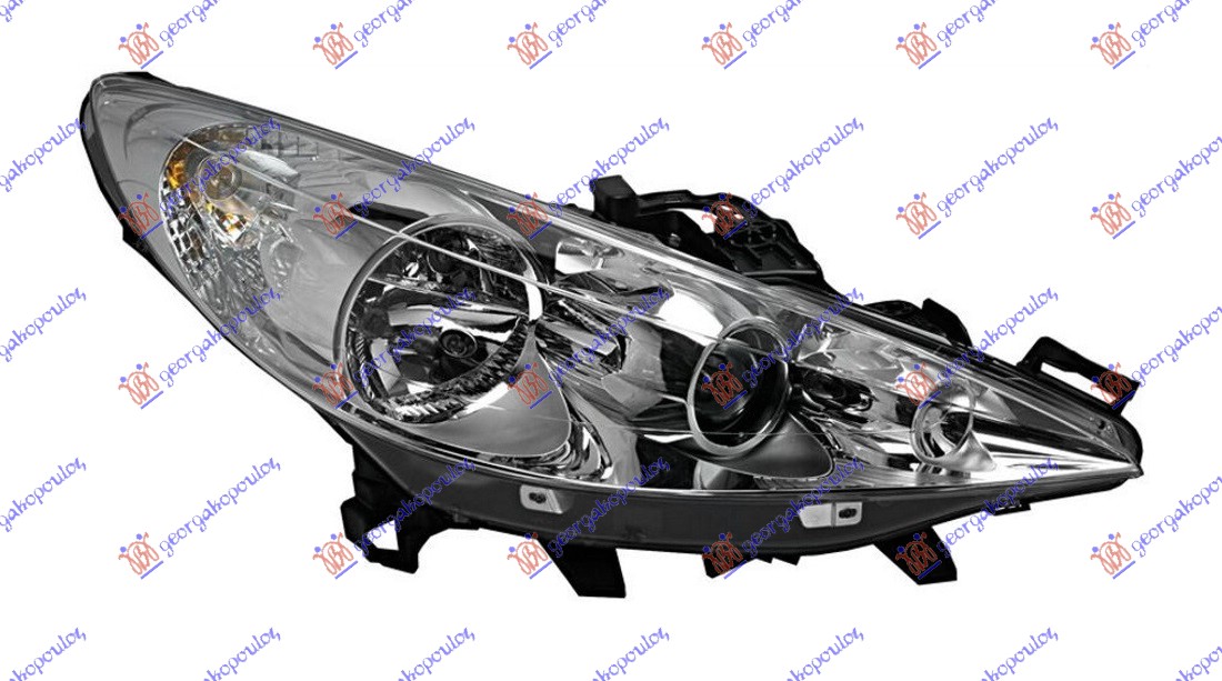 Peugeot 207 06-14 FAR SA PROJEKTOROM AFS ZATAMNJEN (DEPO)