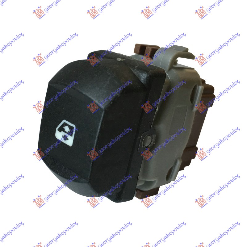 Renault megane sdn-h/b-l/b 02-05 PREKIDAC U PREDNJIM VRATIMA (1 TASTER) (BRAON KONEKTOR) (6 PIN)