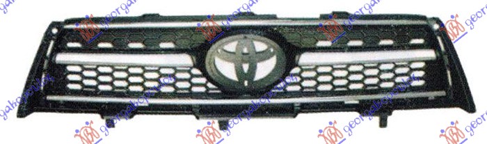 Toyota rav 4 05-10 PVC MASKA CRNA SA HROM LAJSNAMA 08-