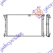 Opel vivaro 2002-2006 (x83) HLADNJAK MOTORA 2.5 DTi DIZEL (780x450x26) CREVO LEVO (NRF)