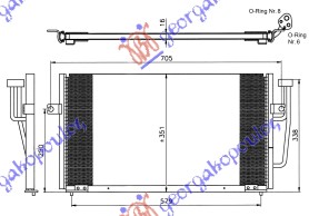 Mitsubishi space star 98-05 HLADNJAK KLIME 1.9 T.D (59.7x33x28)