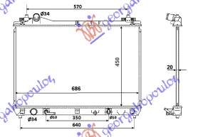 Suzuki grand vitara 2006-2015 (gt/te/td) HLADNJAK MOTORA 2.0 16 V.VVTi (AUTO) (45x69x16) (KOYO)