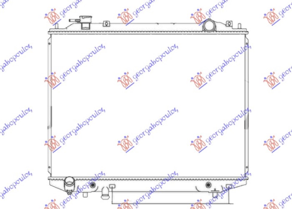 Mazda p/u 2/4wd 2003-2006 HLADNJAK MOTORA 2.5/3.0 TDCi DIZEL (AUTO) (450x635) (KOYO)