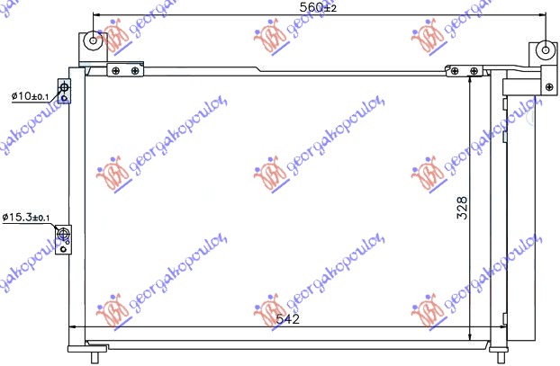 Ford ranger 06-09 HLADNJAK KLIME 2.5-3.0 TDCi (54x35.2)