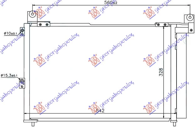 Mazda p/u 2/4wd bt-50 06-13 HLADNJAK KLIME 2.5-3.0 TDCi (54x35.2)