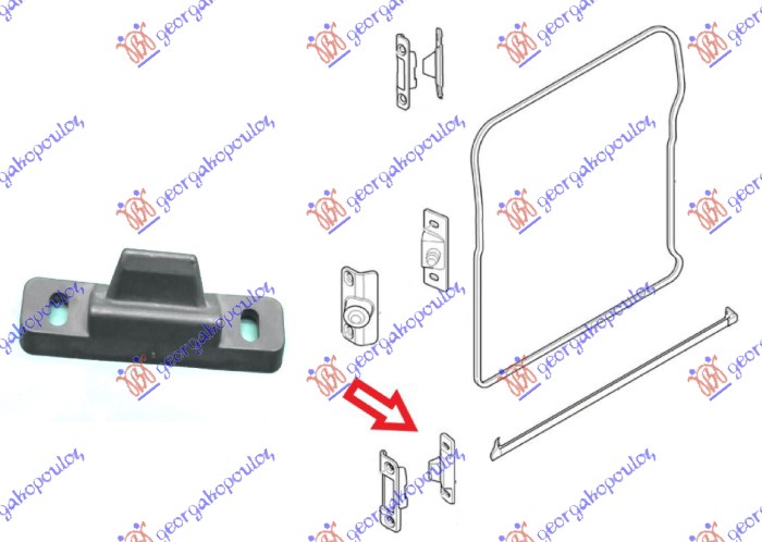 Ford transit 00-06 MATICA DONJEG KLIZACA (NA VRATIMA)