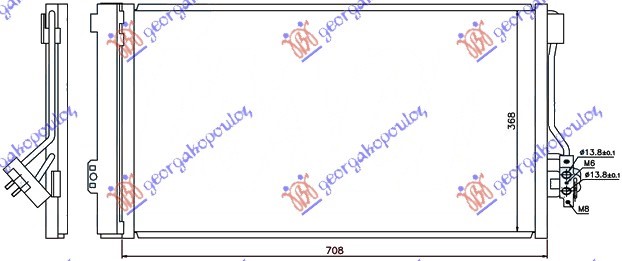 Mercedes vito & viano 2004-2010 (w639) HLADNJAK KLIME BENZIN/DIZEL 2007- (670x392) (NRF)