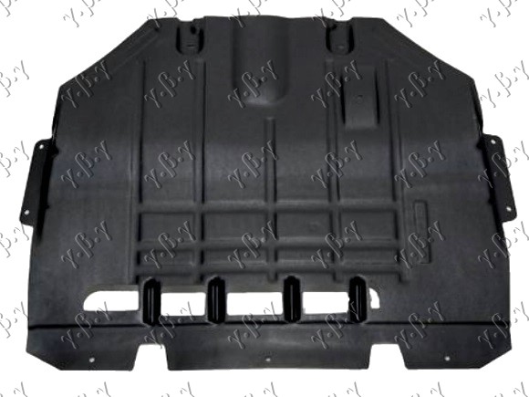 Peugeot 307 2005-2007 (3a/3c) ZASTITA MOTORA (ZADNJI VELIKI DEO) PLASTICNA (BEZ ŽABICA)