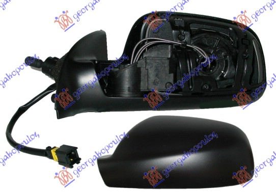 Peugeot 307 2005-2007 (3a/3c) RETROVIZOR MEHANICKI SA SAJLOM (ASFERICNO STAKLO)