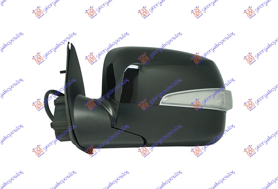 Isuzu p/u d-max 2007-2013 (tfr/tfs) RETROVIZOR ELEKTRICNI CRNI (ELEKTRO-SKLOPIV) (MIGAVAC) (A KVALITET) (KONVEKSNO STAKLO)