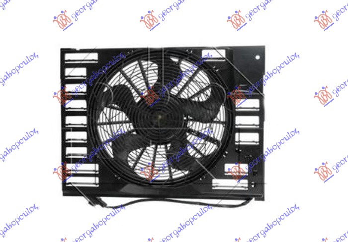 Bmw series 6 (e63/64) coupe/cabrio 04-11 VENTILATOR KOMPLET (2.0/2.2/2.5/3.0/4.4 BENZIN) (495mm) (3 PIN)