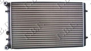 Vw polo 2005-2009 (9n3) HLADNJAK MOTORA ZA SVE MODELE BENZIN/DIZEL (MAN/AUTO) (+/-AC) (63x41)
