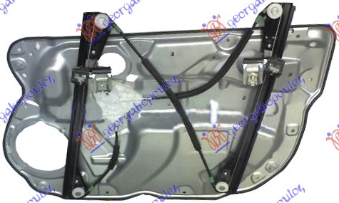Vw polo 2005-2009 (9n3) PODIZAC PREDNJEG PROZORA ELEKTRICNI (BEZ MOTORA) 5 VRATA (A KVALITET)