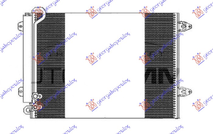 Vw passat cc 2012-2017 (358) HLADNJAK KLIME 1.6 16v Fsi/2.0 FSi BENZIN - 1.6/1.9/2.0 TDi DIZEL (570x430x16) (NRF)