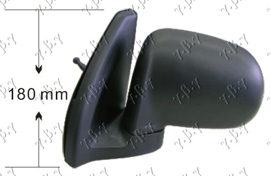 Hyundai atos prime 2003-2007 (mx) RETROVIZOR MEHANICKI SA SAJLOM (A KVALITET) (KONVEKSNO STAKLO)