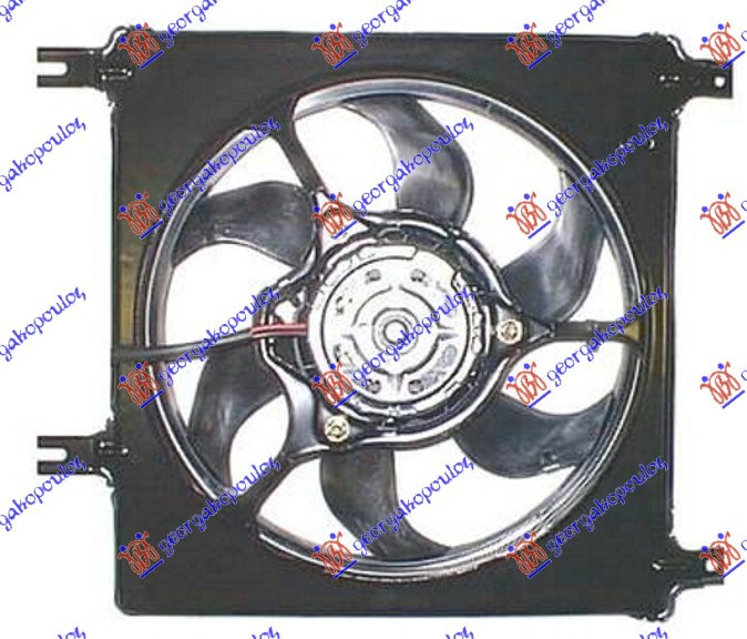 Opel agila 99-08 VENTILATOR KOMPL.+A/C BENZIN(4 SRAFA)