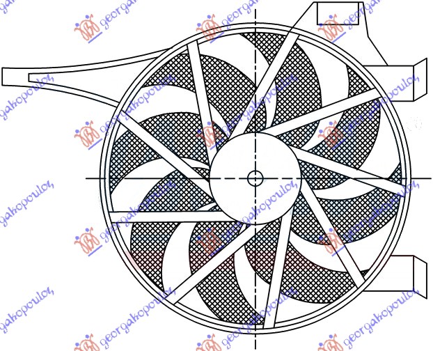 Opel corsa c 00-06 VENTILATOR KLIME 1.3-1.7 CDTi (180 WATT)