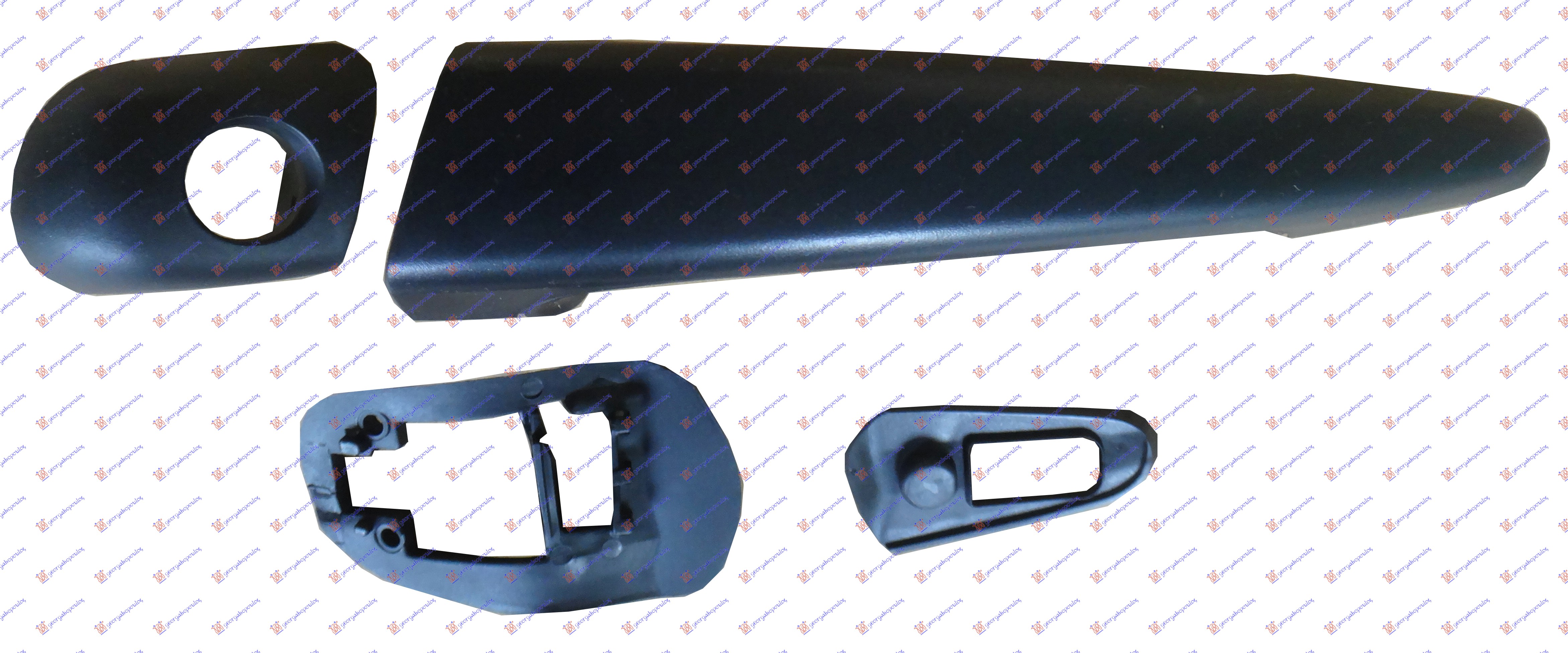 Bmw series 3 compact 2001-2005 (e46) KVAKA PREDNJIH VRATA SPOLJASNJA CRNA