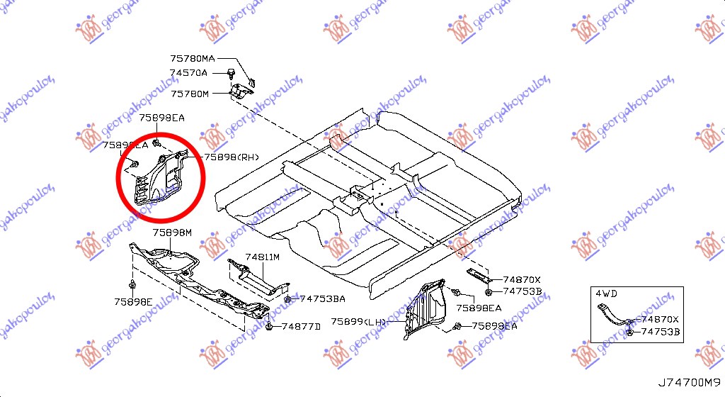 ZASTITA MOTORA BOCNA PLASTICNA 2009-