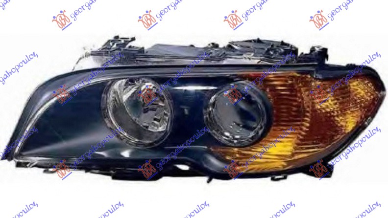 Bmw series 3 coupe/cabrio 2003-2006 (e46) FAR XENON CRNI (ZUTI MIGAVAC) (DEPO)