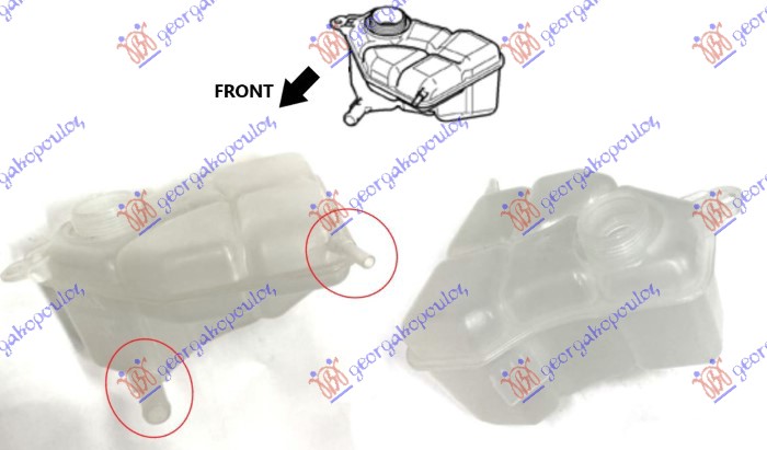 Ford fiesta 02-08 POSUDA ZA ANTIFRIZ (2 IZLAZA NAPRED)