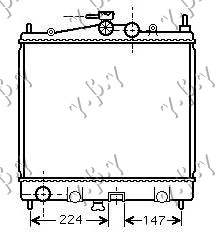 Nissan note 06-13 HLADMOT.1.2-1.4-1.6+/-A/C(38x44x1.6)05-