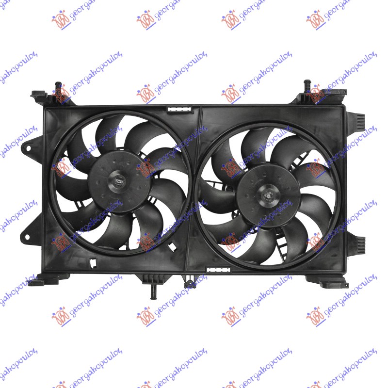 Fiat punto 99-03 VENTILATOR (DUPLI) KOMPLET (130i/1.9JTD)