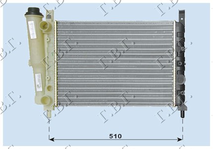 Fiat uno 89-93 HLADNJAK MOTORA  1.1-1.3-1.4-1.5(44X32)