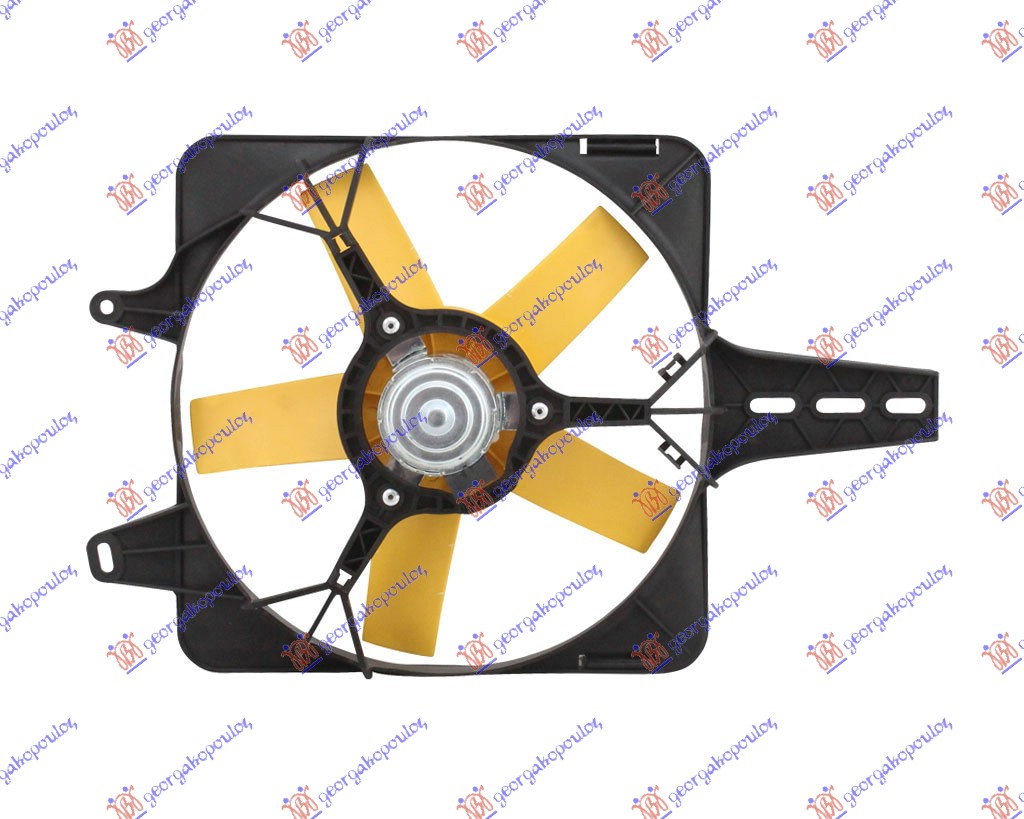 Fiat uno 1989-1993 (146/158) VENTILATOR KOMPLET (FIRE) (-AC)