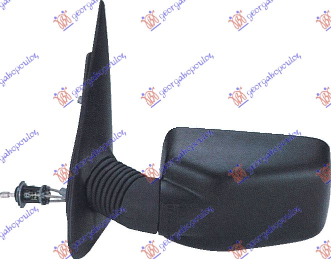 Fiat tempra 1990-1995 (159) RETROVIZOR MEHANICKI SA SAJLOM (A KVALITET) (RAVNO STAKLO)