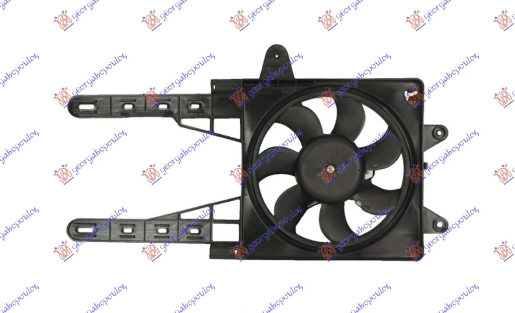 Fiat punto 95-99 VENTILATOR KOMP. 60/75/90 (-A/C) -97