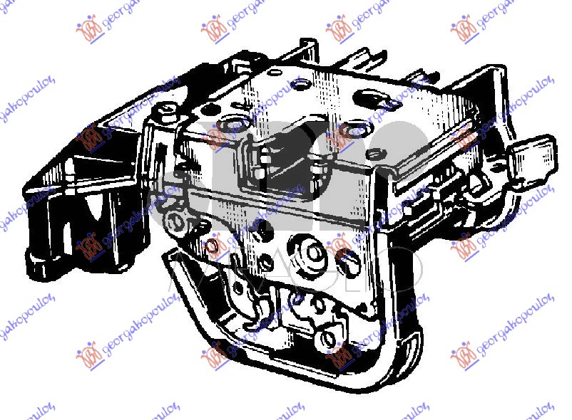 Fiat punto 95-99 BRAVA ZAD.VRATA 5VR CENTR. ZAKLJ.(4PIN)