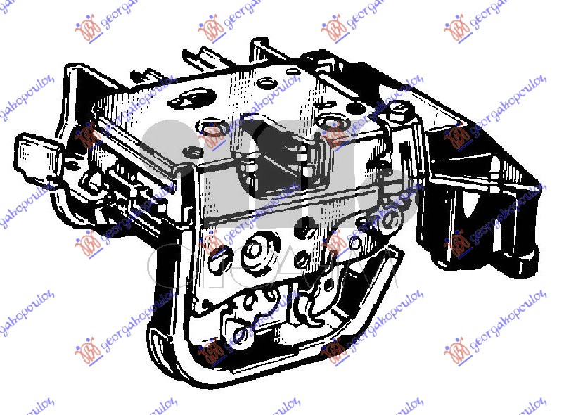 Fiat punto 95-99 BRAVA ZAD.VRATA 5VR CENTR. ZAKLJ.(4PIN)