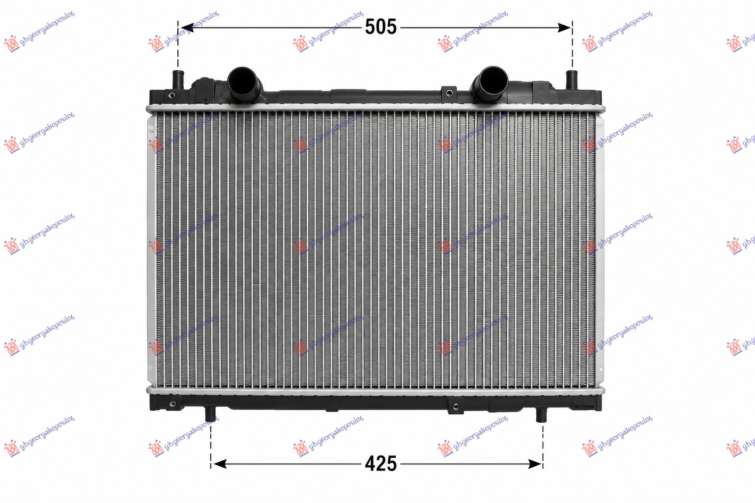 Fiat brava 1995-2003 (182) HLADNJAK MOTORA 1.8/2.0 (+AC) (375x563) (BEZ VENTILA) (NRF)