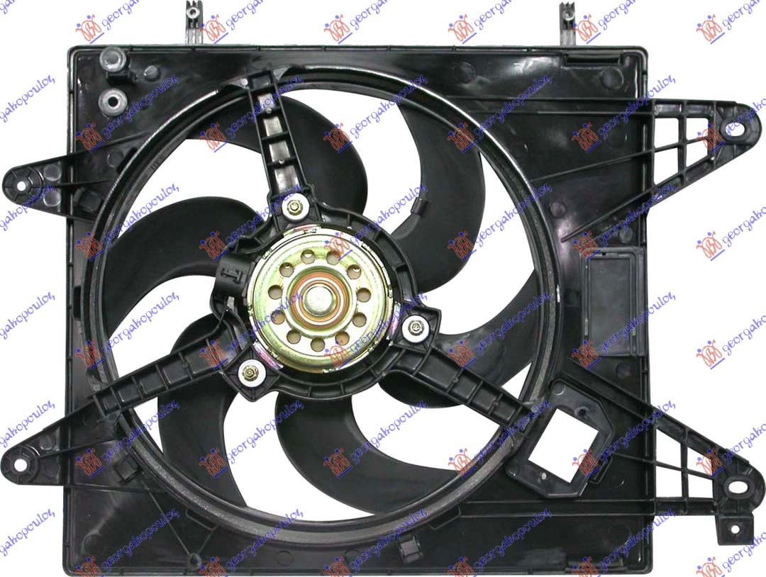 Fiat bravo 95-02 VENTILATOR KOMPLET 1.6cc +A/C BENZIN